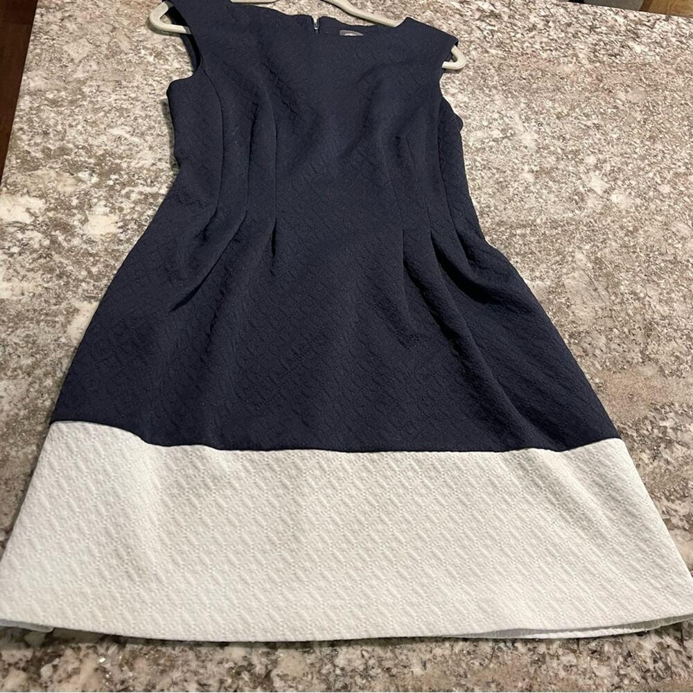Vince Camuto Nautical Navy Blue White Mini Dress Size 8